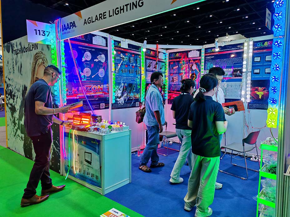 南宫电子游戏照明AGLARE亮相2024 年曼谷 IAAPA 亚洲展览会