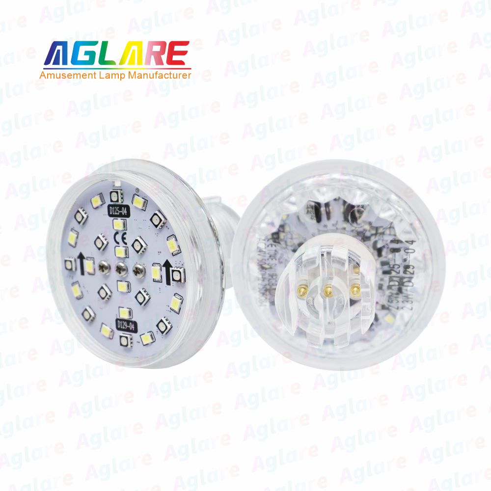 D125 + D129 自动法式 60 mm  RGB+W LED 像素 装璜灯，带 3 芯接口，合用于娱乐照明